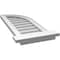 Ekena Millwork Quarter Round Top Right Surface Mount PVC Gable Vent w/ 2"W x 2"P Brickmould Sill Frame, 12"W x 30"H GVPQR12X3003SN - alternate 5
